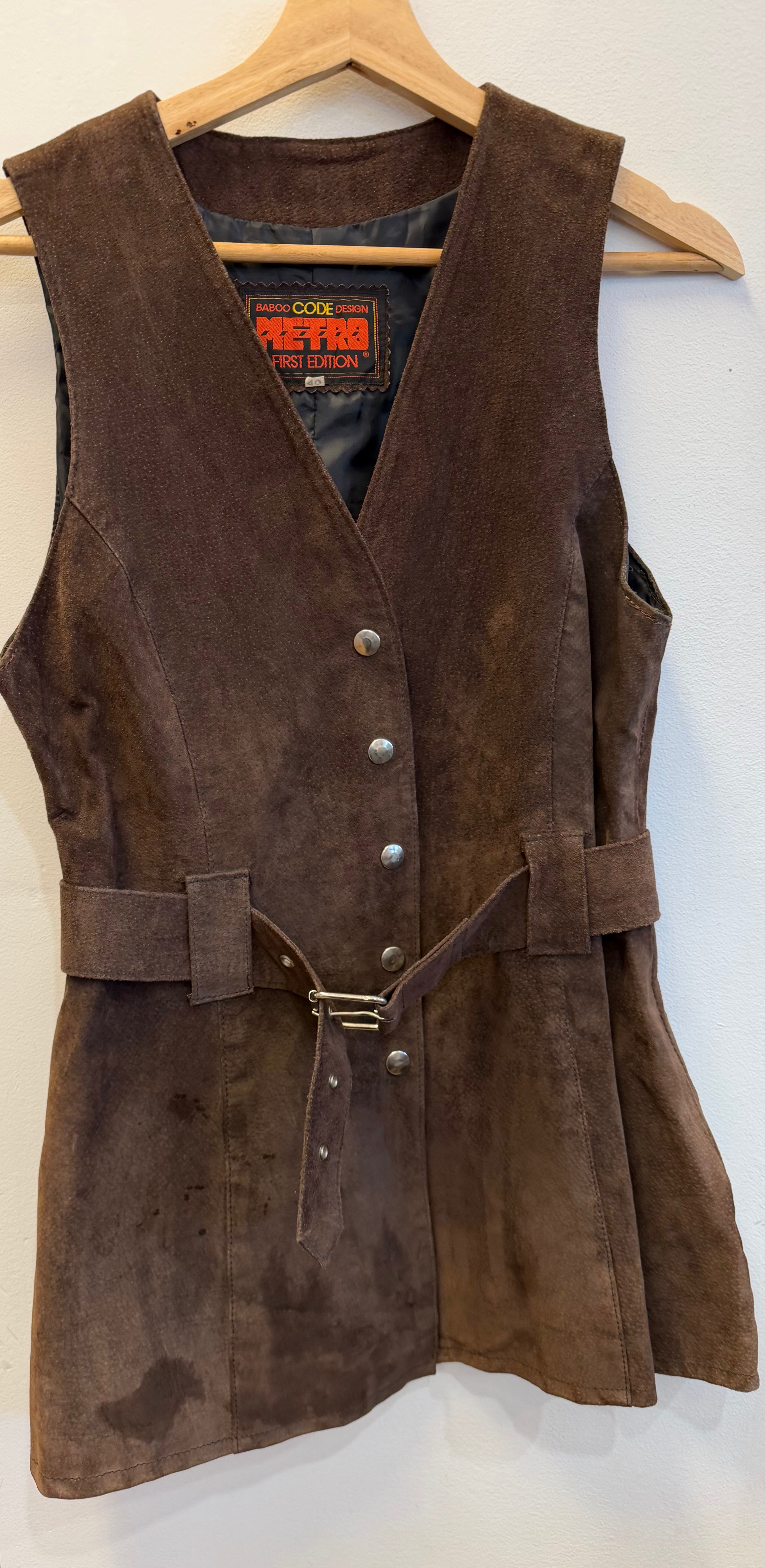 Vintage Suede Vest