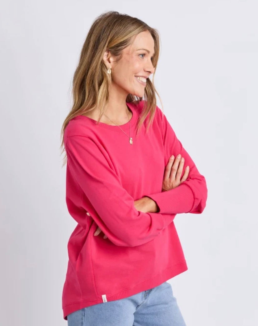 Elm Established Crew Dark Pink