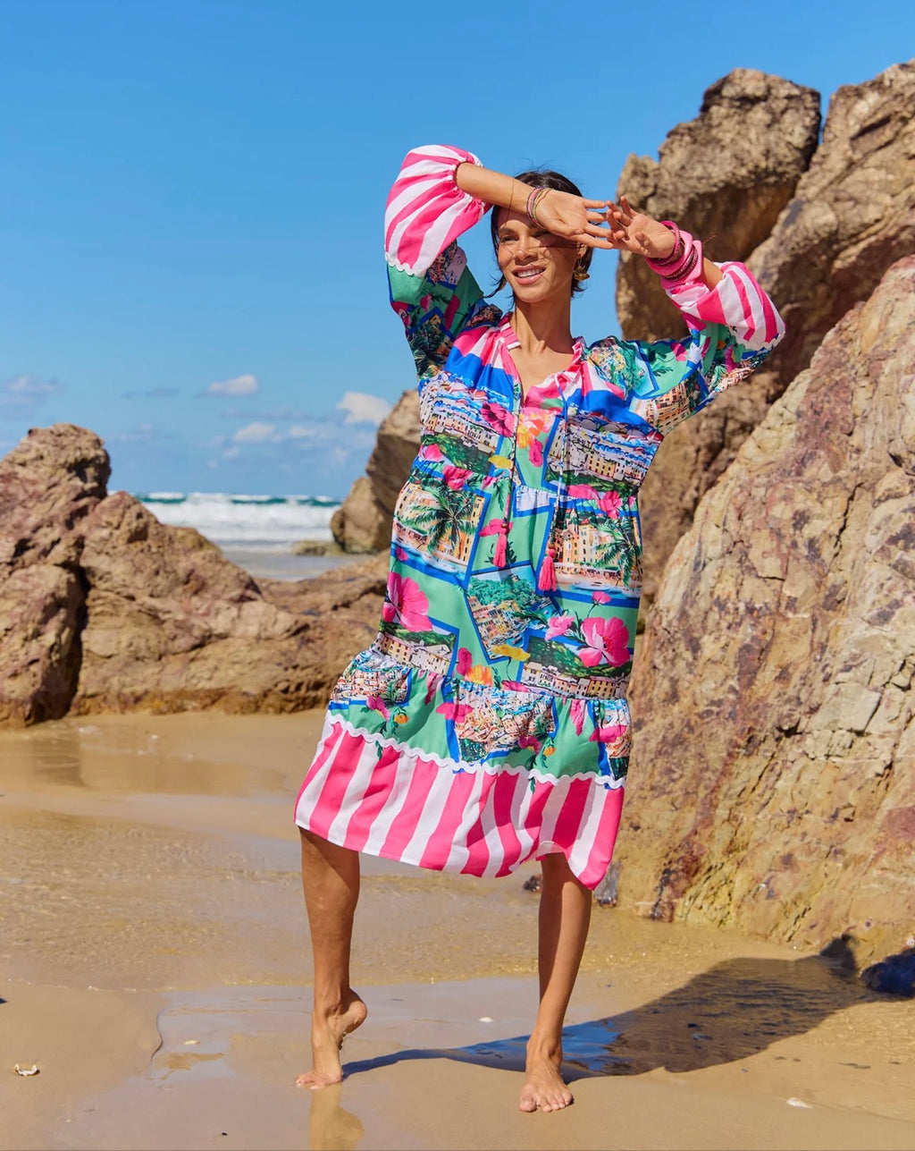 Naudic Molly Dress Riviera