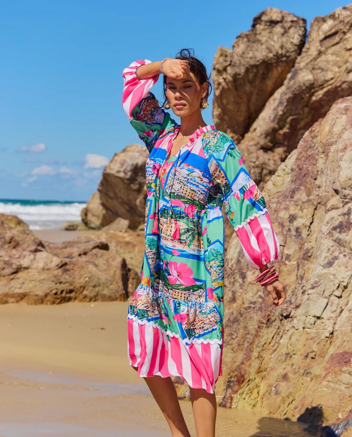 Naudic Molly Dress Riviera