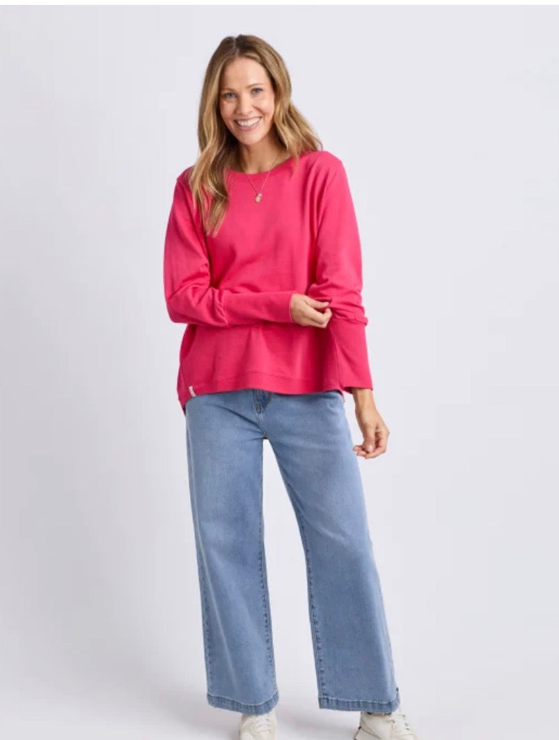Elm Established Crew Dark Pink