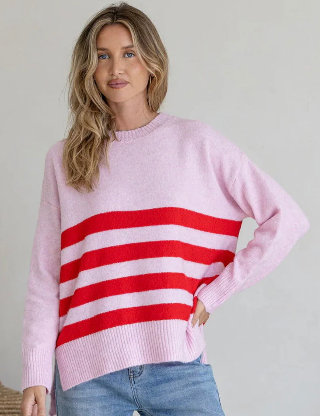 Miracle Manor Knit Pink Red