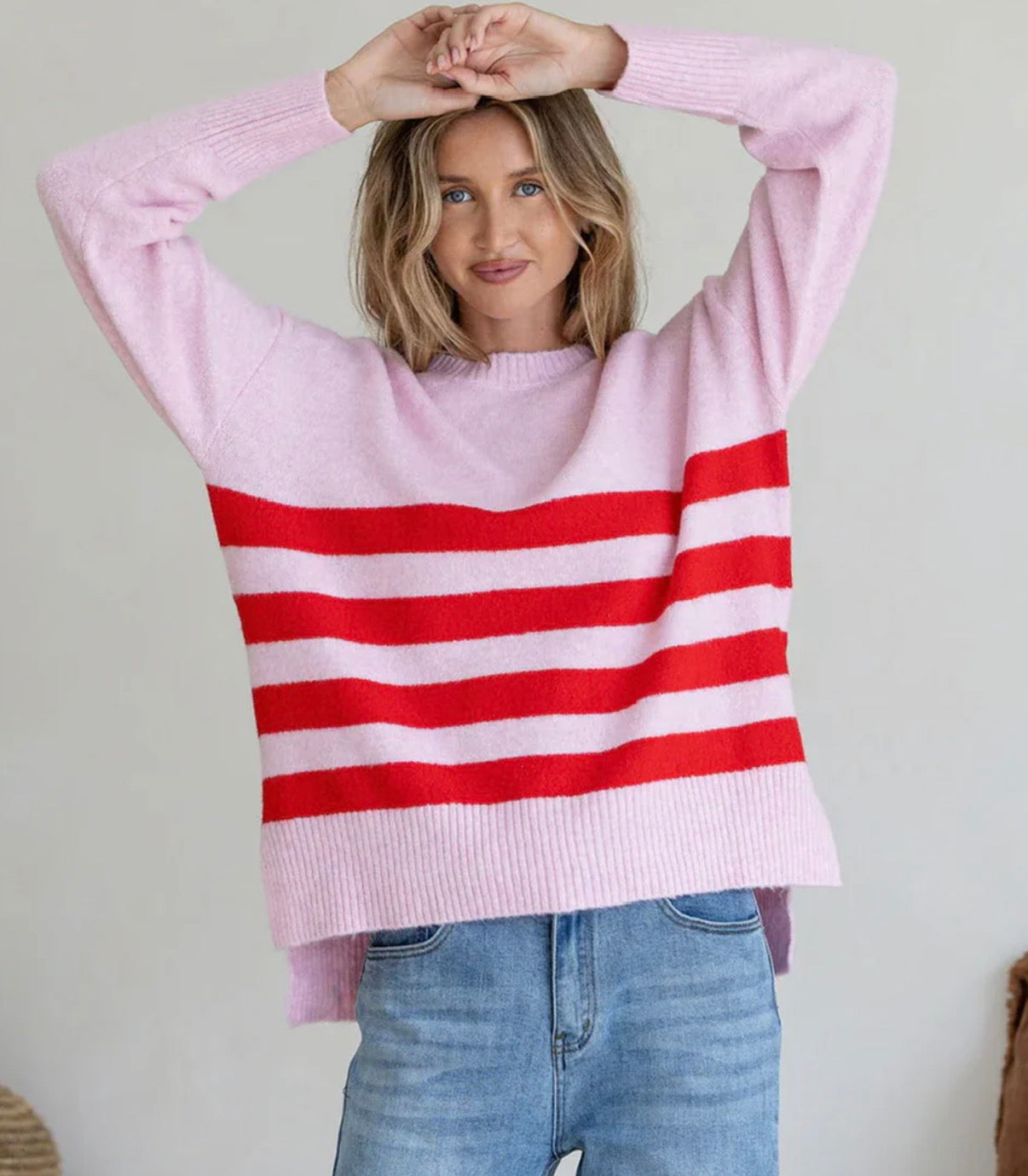 Miracle Manor Knit Pink Red