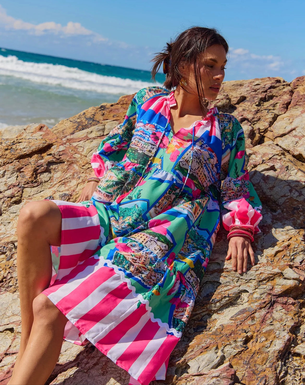 Naudic Molly Dress Riviera