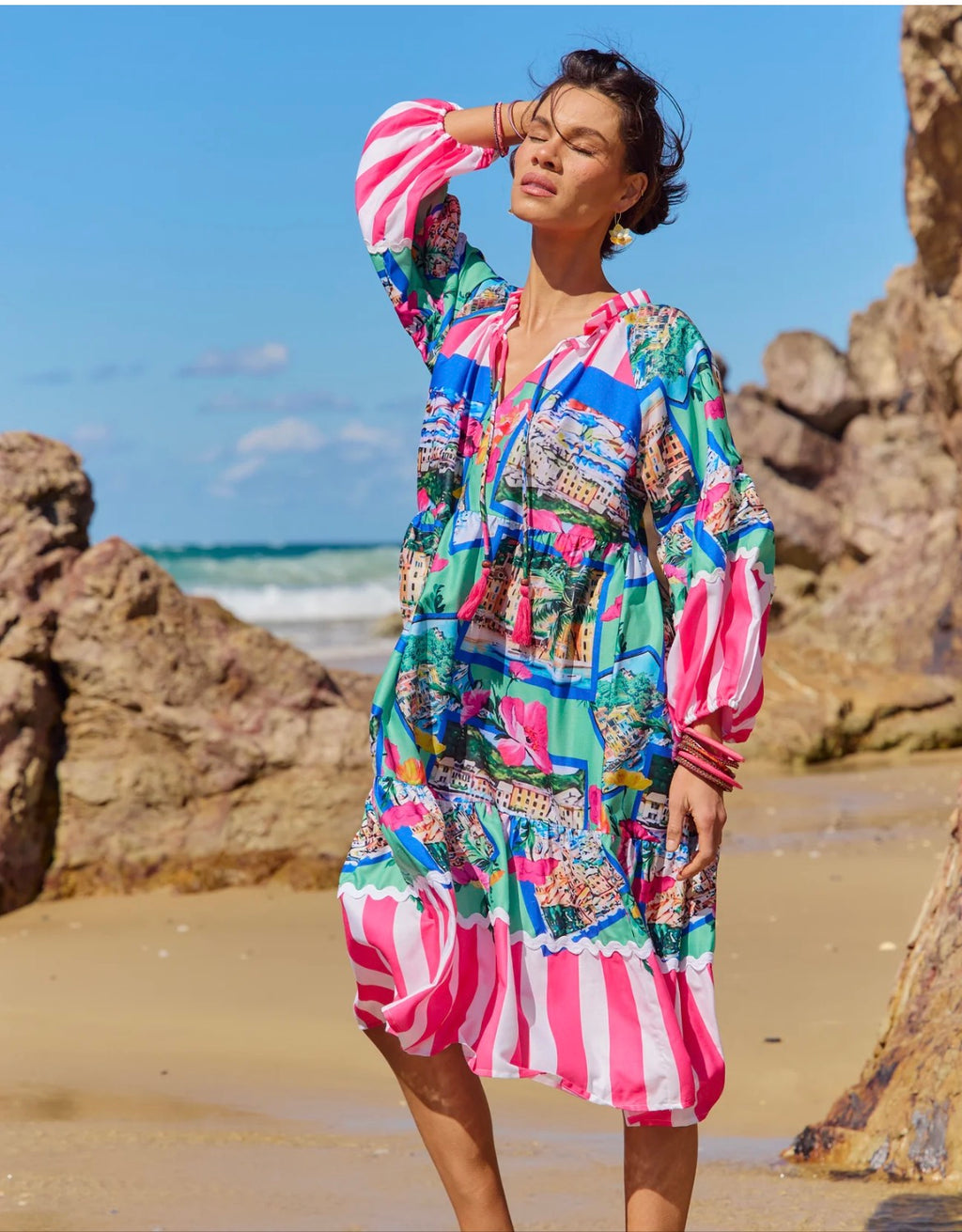 Naudic Molly Dress Riviera