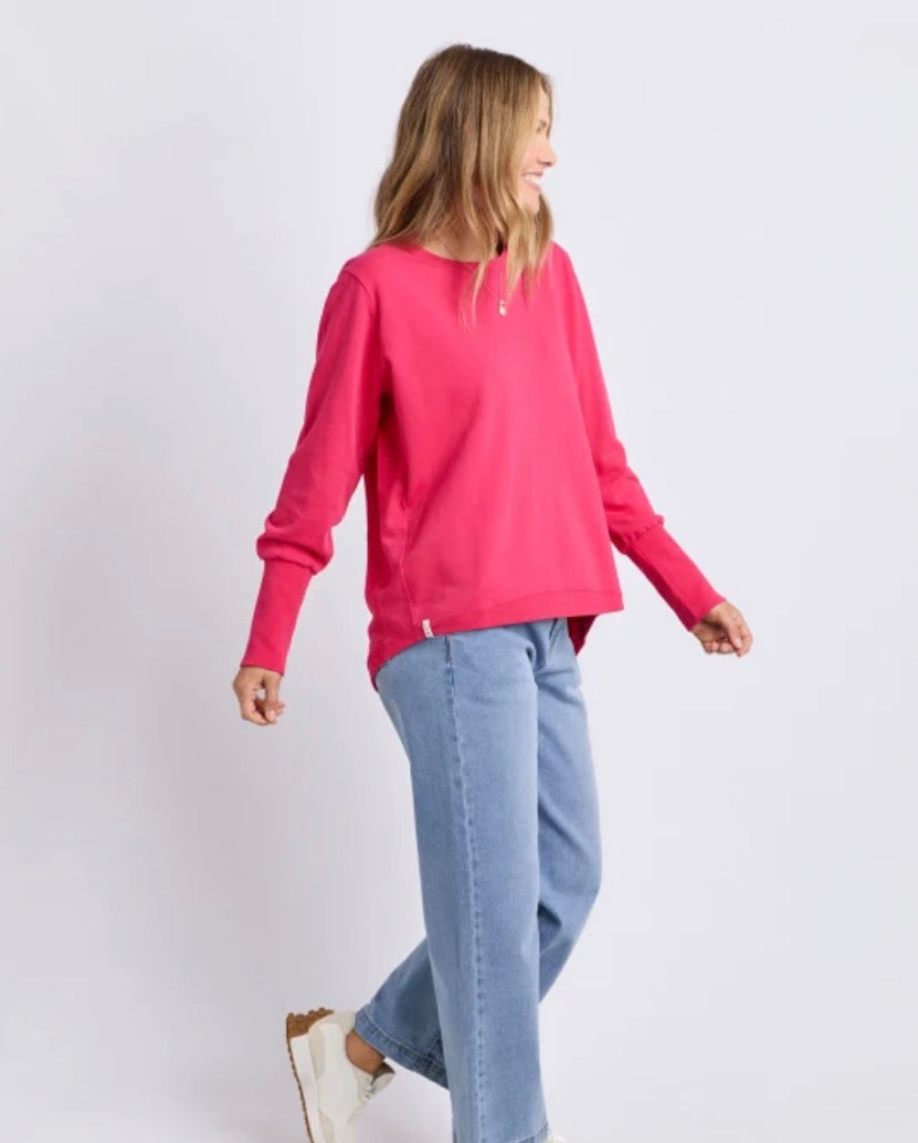 Elm Established Crew Dark Pink