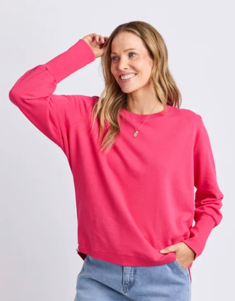 Elm Established Crew Dark Pink