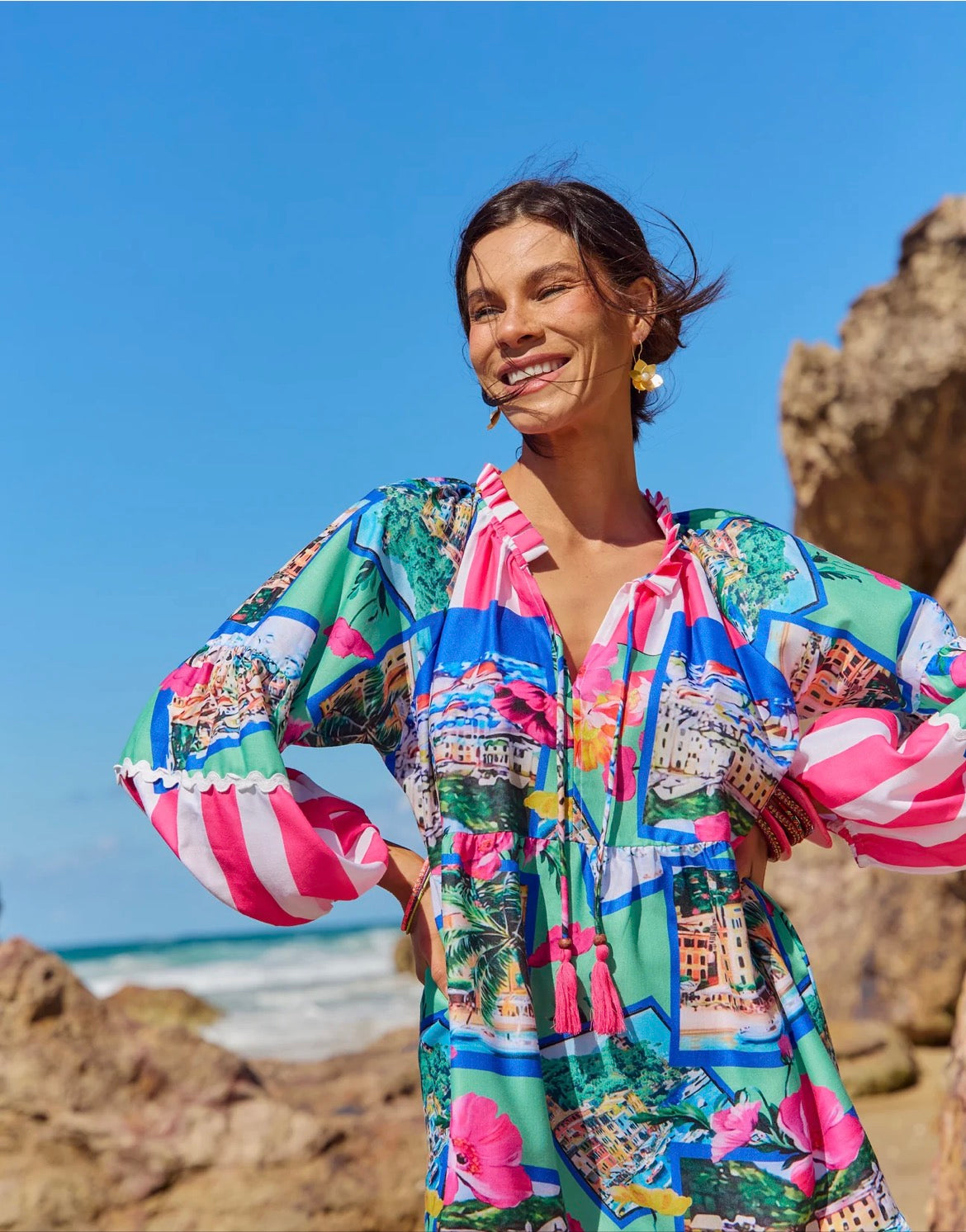 Naudic Molly Dress Riviera