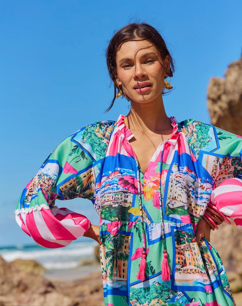 Naudic Molly Dress Riviera