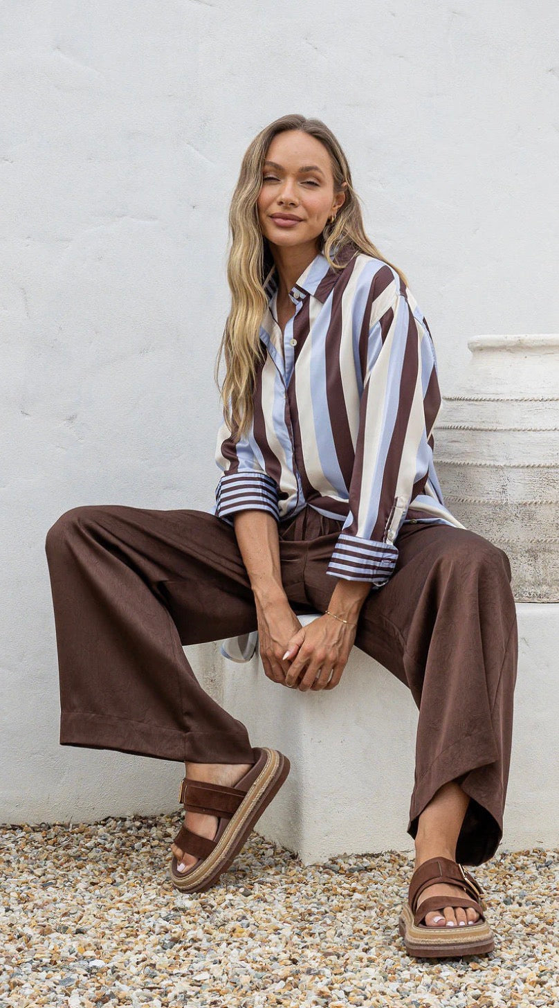 Jatea The Label Portofino Luxe Pant Chocolate