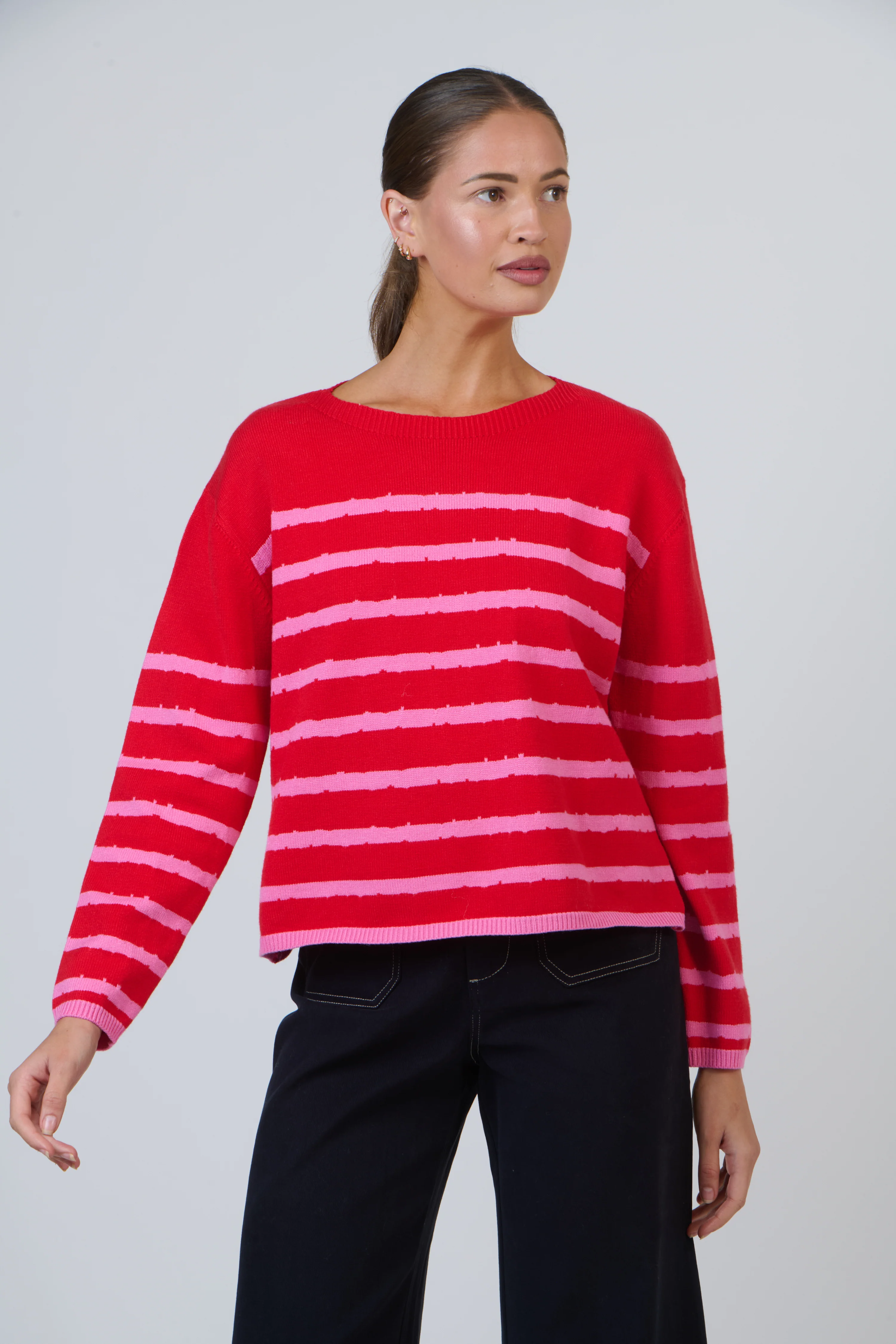 Namastai Striped Rouge Knit