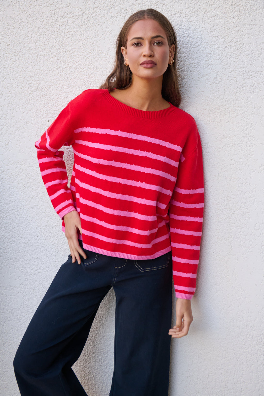 Namastai Striped Rouge Knit