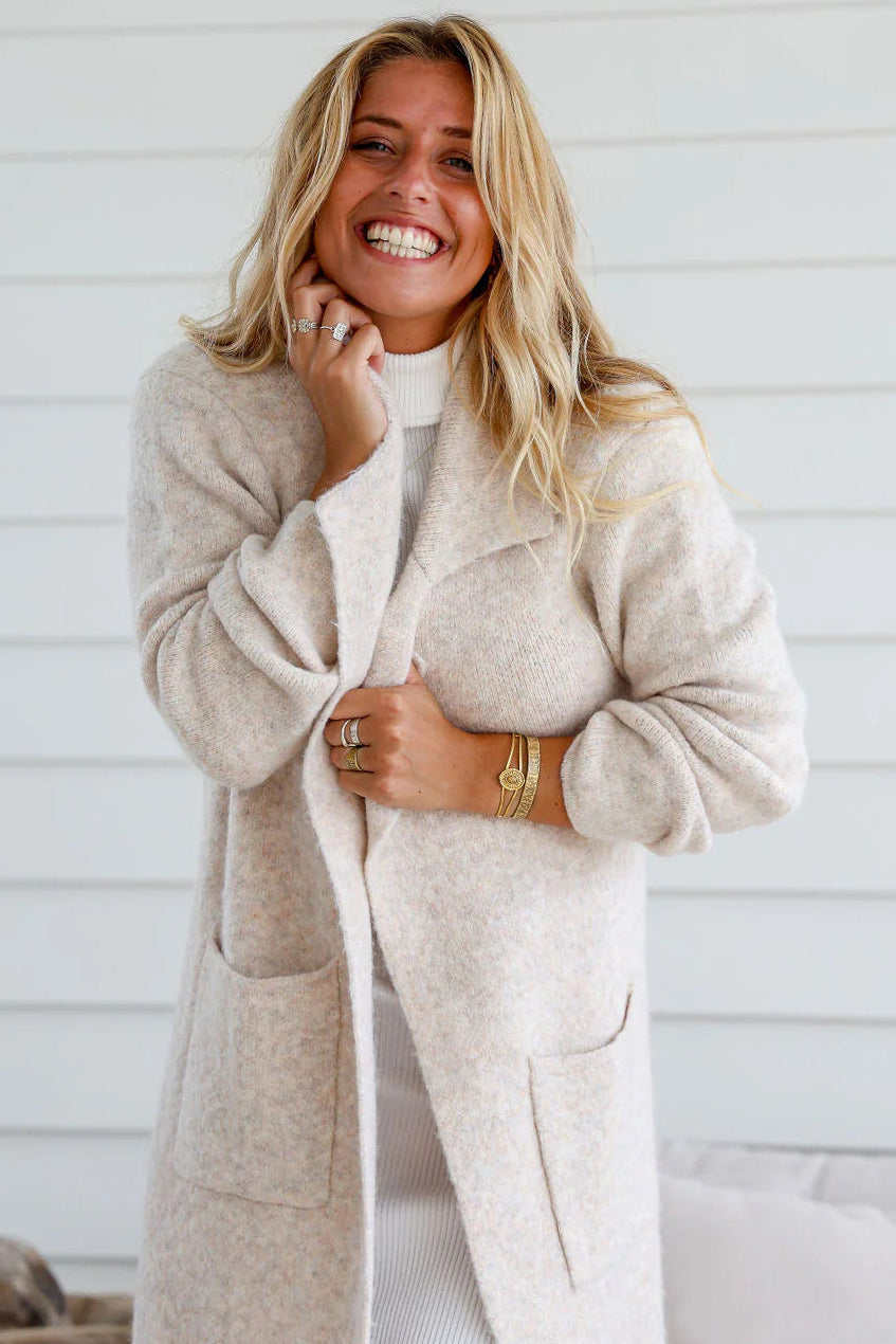 Free Spirit Winter White Knit Cardigan