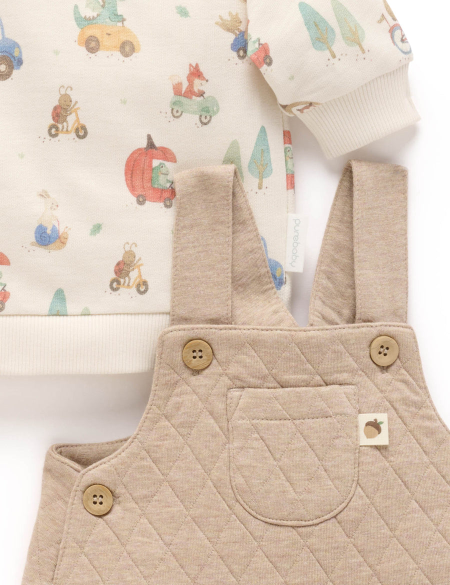 Purebaby Windcheater Overall Set Peak Hour Print