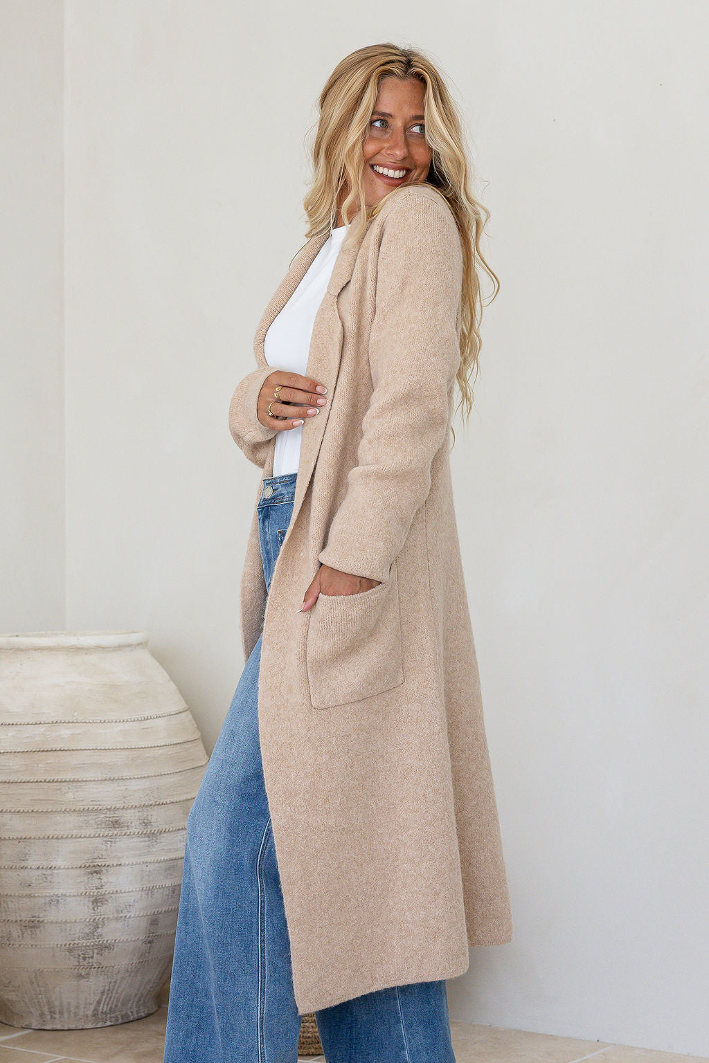 Free Spirit Camel Knit Cardigan