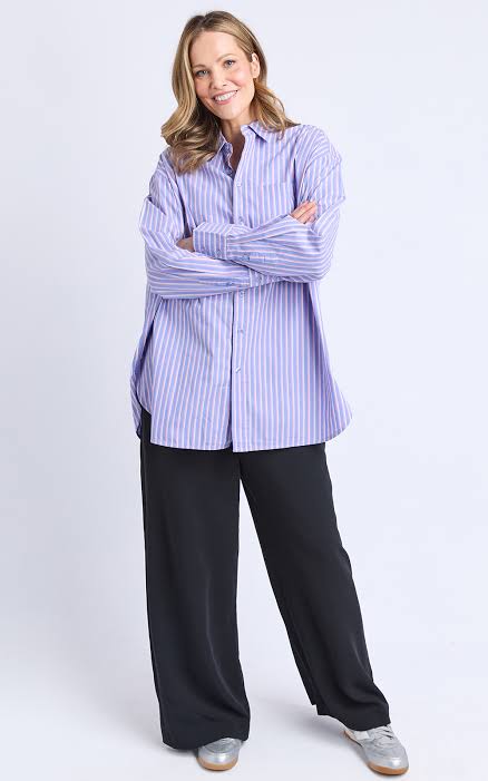 Elm Frankie Shirt Cornflower Stripe