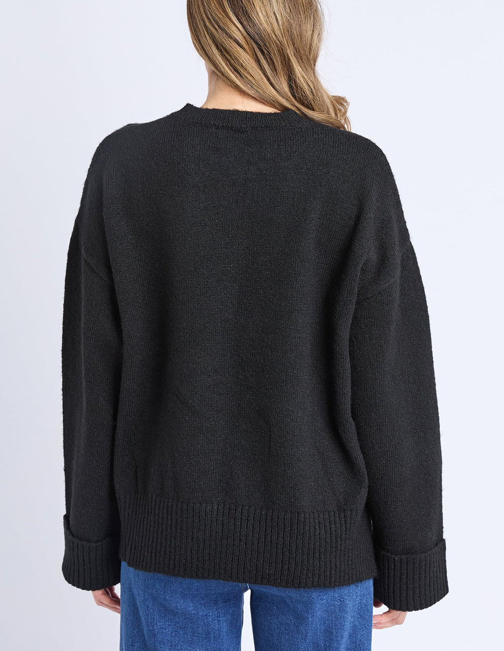 Elm Star Intarsia Knit Black