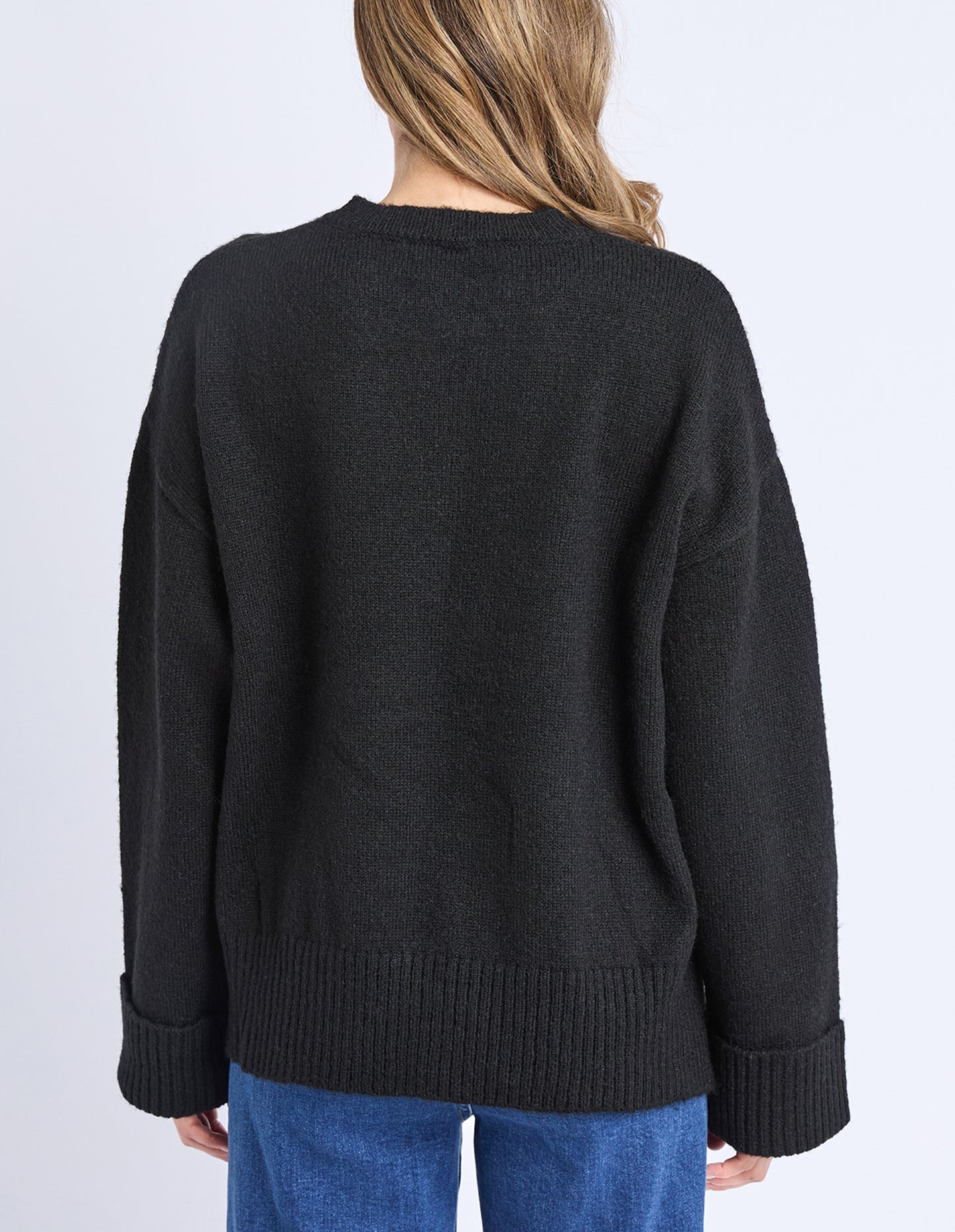 Elm Star Intarsia Knit Black