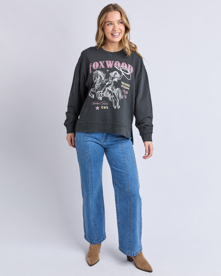 Foxwood Lasso Crew Black