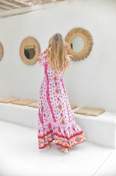 Jaase Lost Tribe Print Carmen Maxi