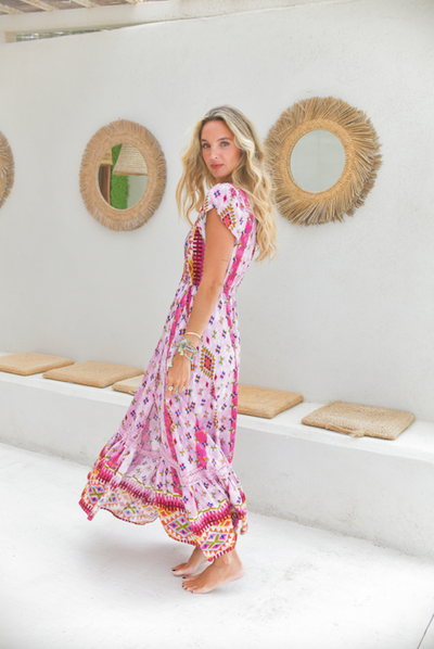 Jaase Lost Tribe Print Carmen Maxi