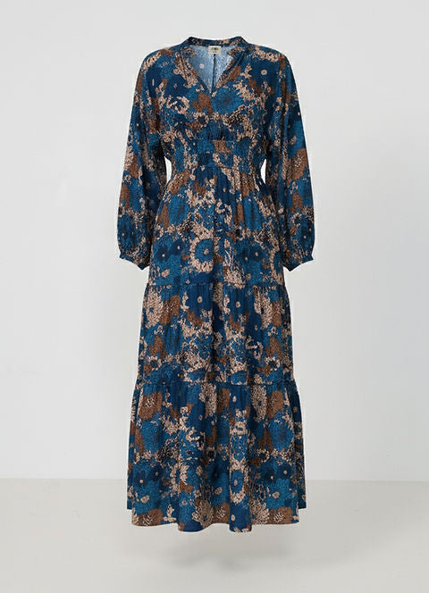 Caju Multi Panel Dress Autumn Blue CZ1113
