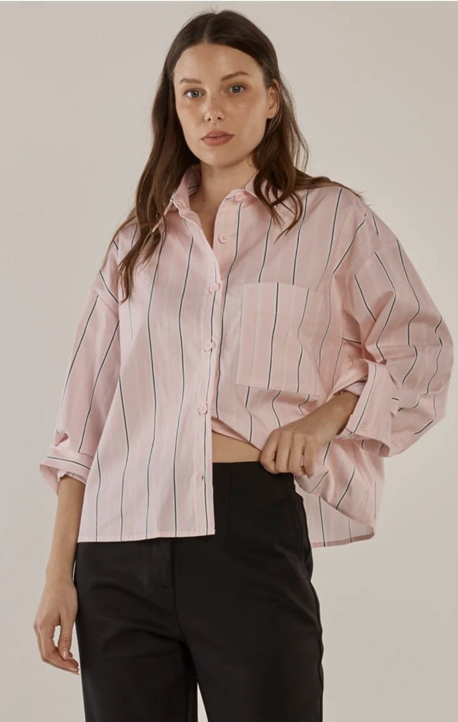 Betty Basics Erin Crop Shirt