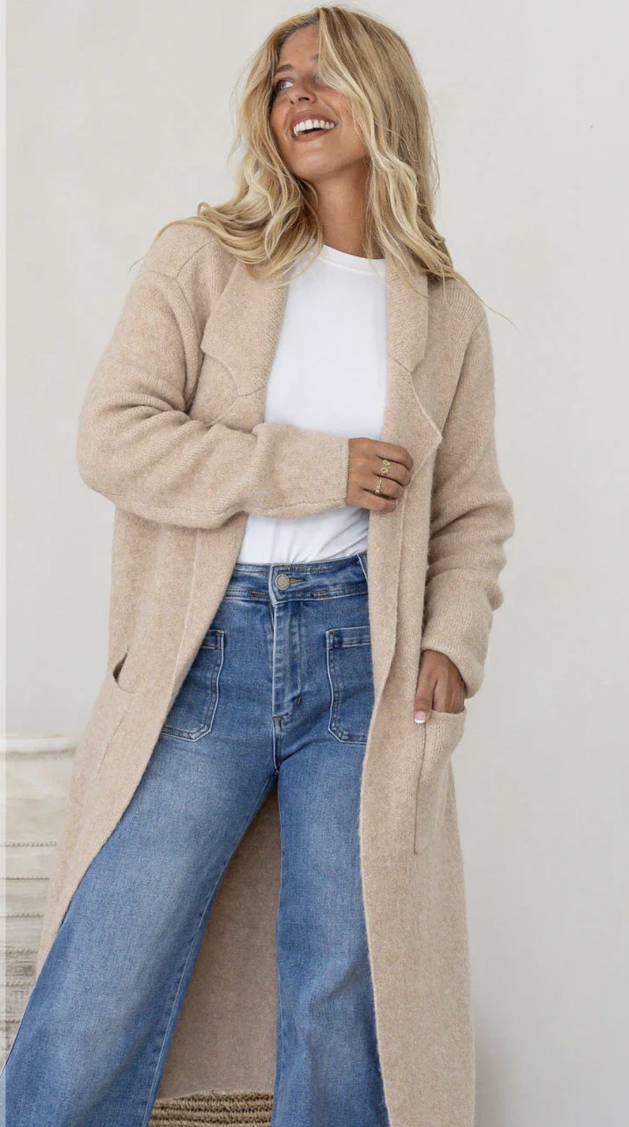 Free Spirit Camel Knit Cardigan