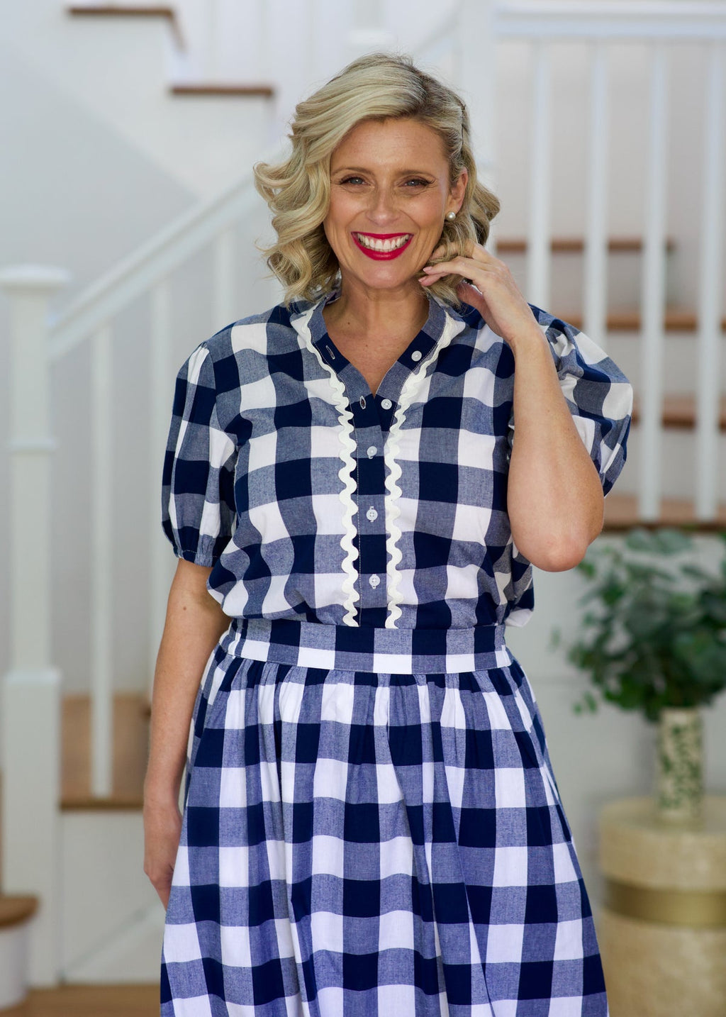 Liv & Milly Chloe Shirt Navy & White