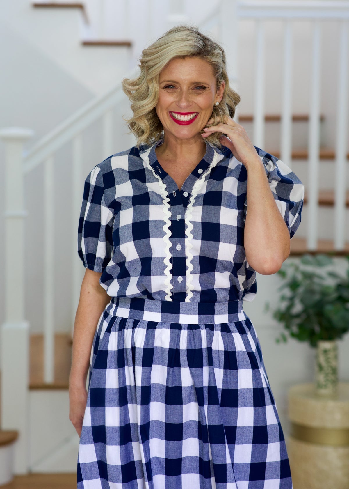 Liv & Milly Chloe Shirt Navy & White