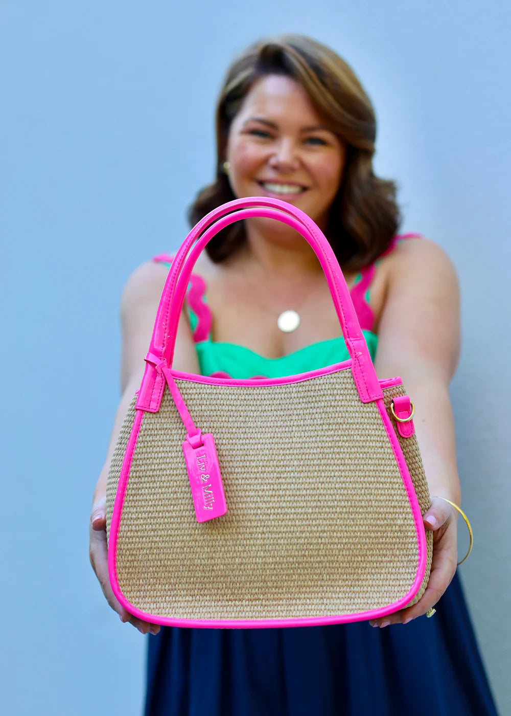 Liv & Milly Joanna Bag Patent Pink