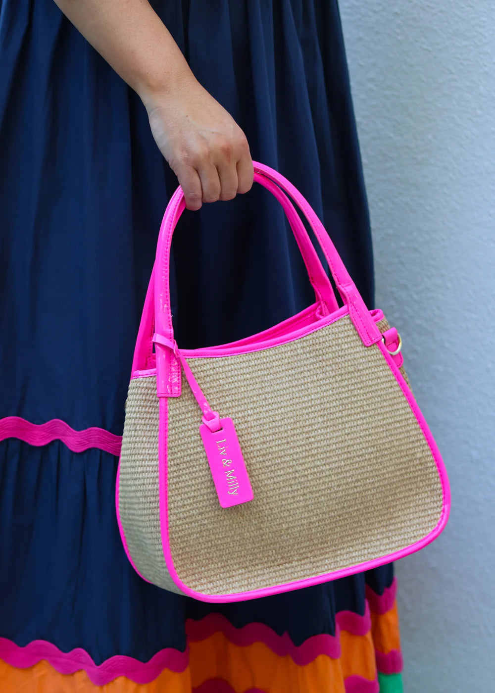 Liv & Milly Joanna Bag Patent Pink
