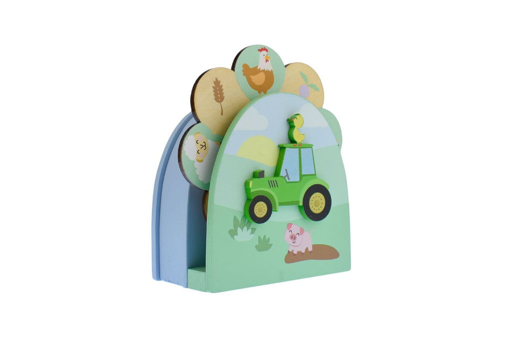 Eleganter Wooden Tractor Music Box