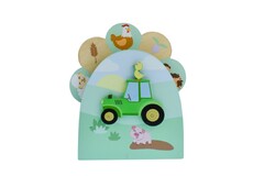 Eleganter Wooden Tractor Music Box