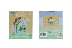 Eleganter Wooden Tractor Music Box