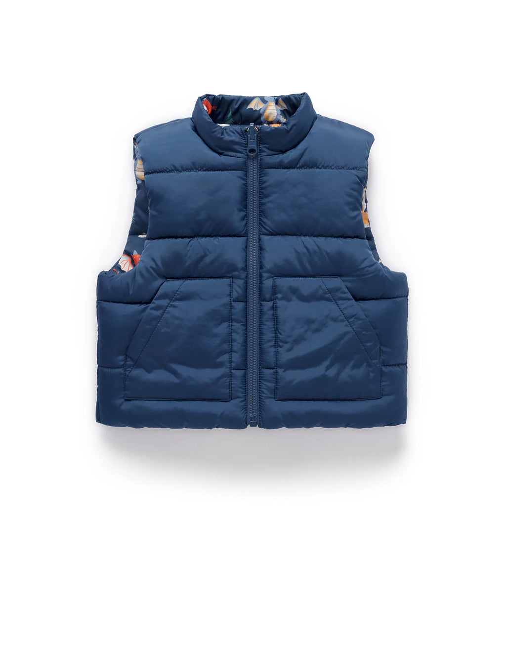 Purebaby Showerproof Vest Dragon Print