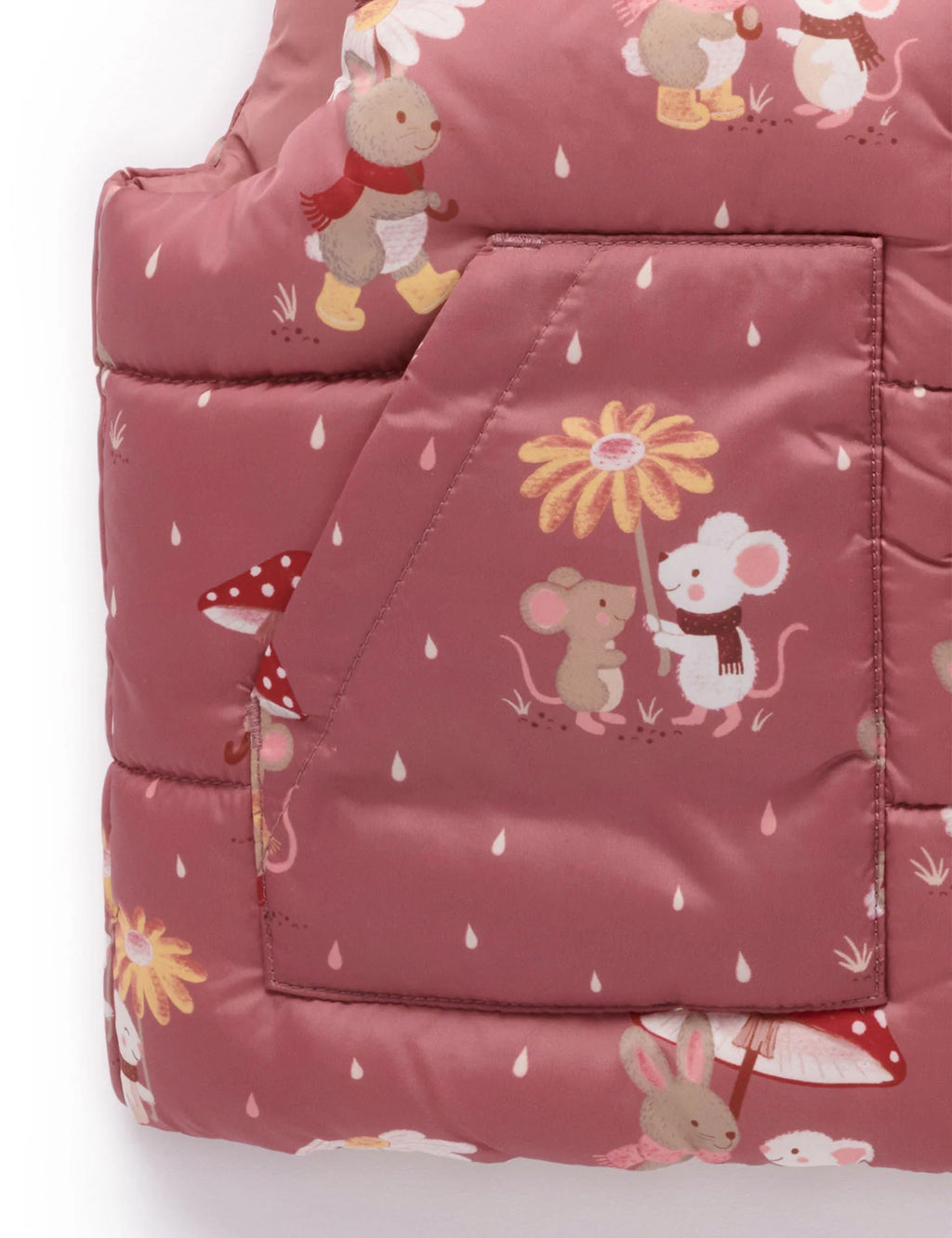 Purebaby Showerproof Vest Umbrella Print