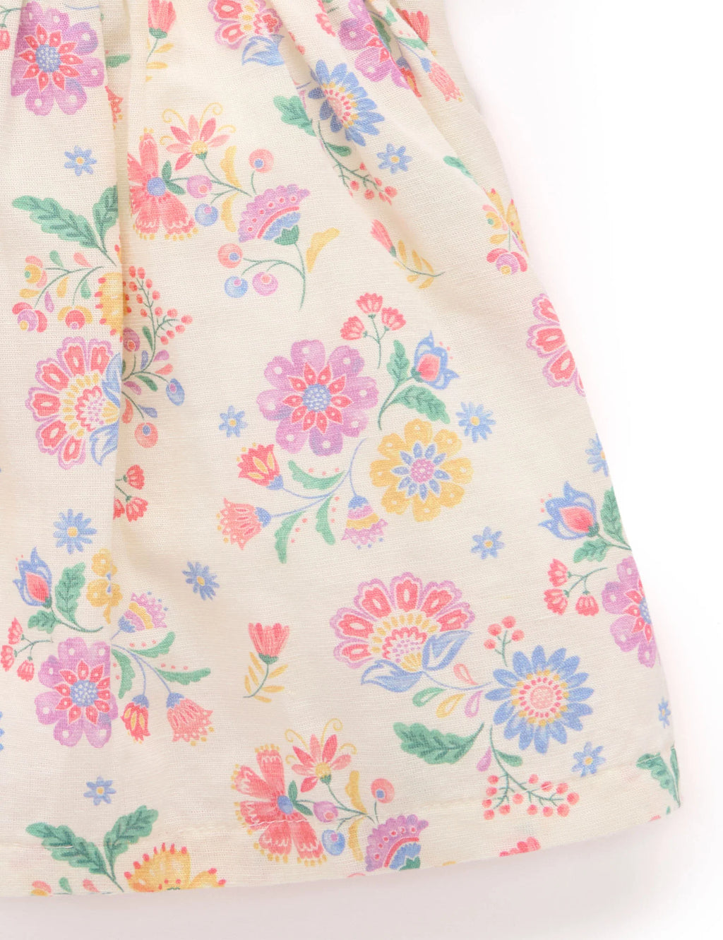 Purebaby Mexican Floral Linen Blend Dress