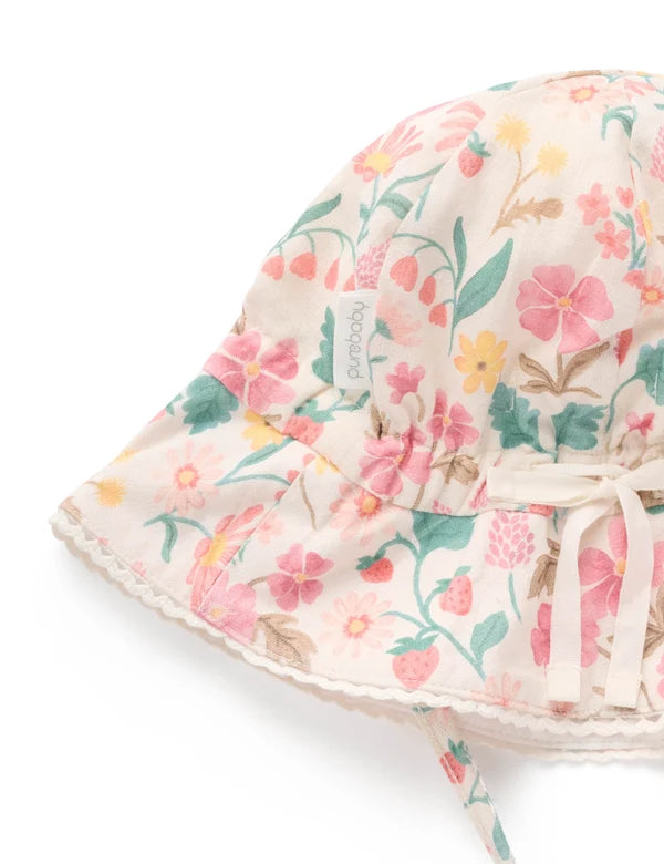 Purebaby Strawberry Garden Sunhat