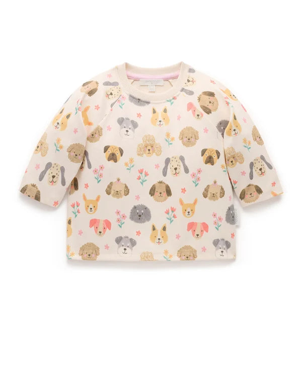 Purebaby Friendship Print Thick LS Tee