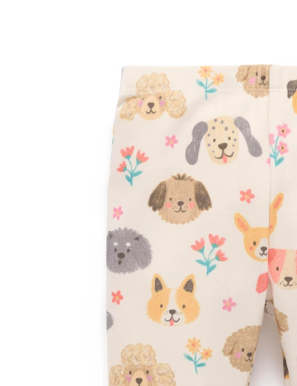 Purebaby Friendship Print Thick Leggings