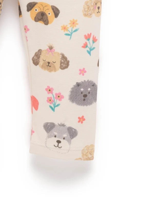 Purebaby Friendship Print Thick Leggings