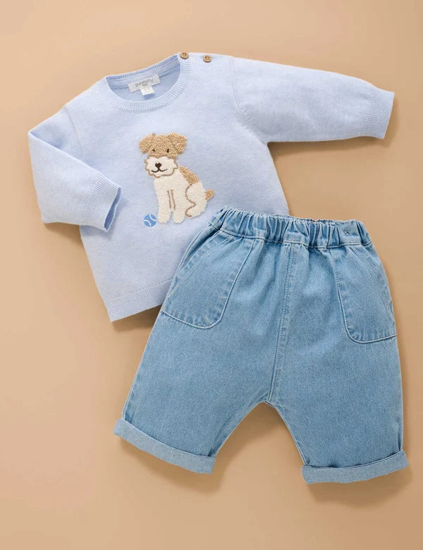 Purebaby Chenille Embroidered Jumper