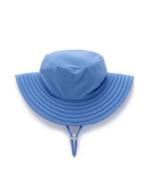 Purebaby Broad Brim Swim Hat Blue Jay