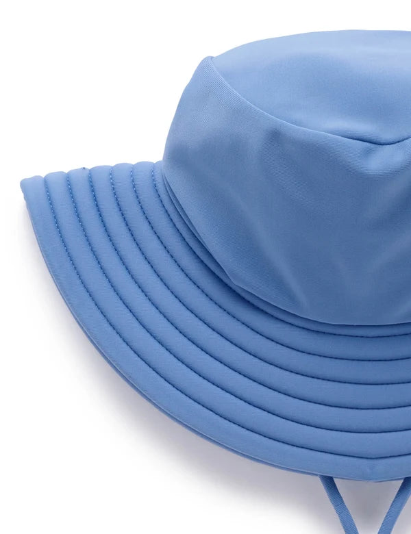 Purebaby Broad Brim Swim Hat Blue Jay