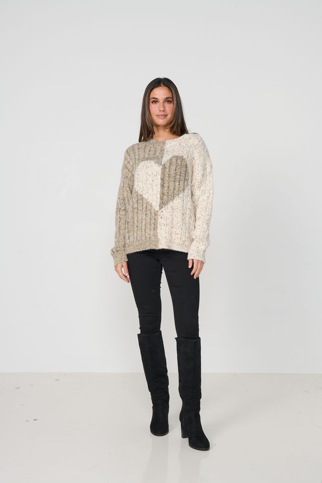 Caju Two Hearts Jumper