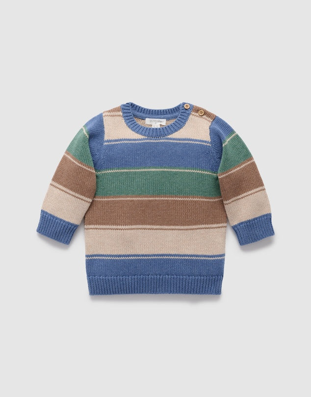 Purebaby Forest Striped Jumper