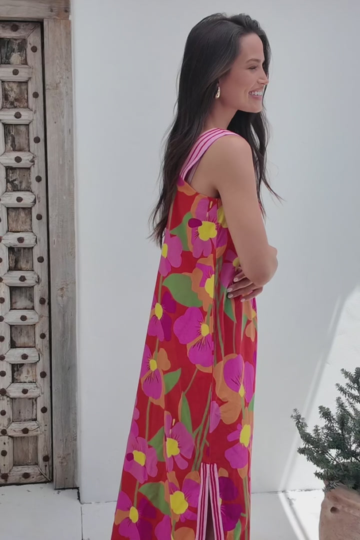 Adrift Bec Sun Dress in Flamenco