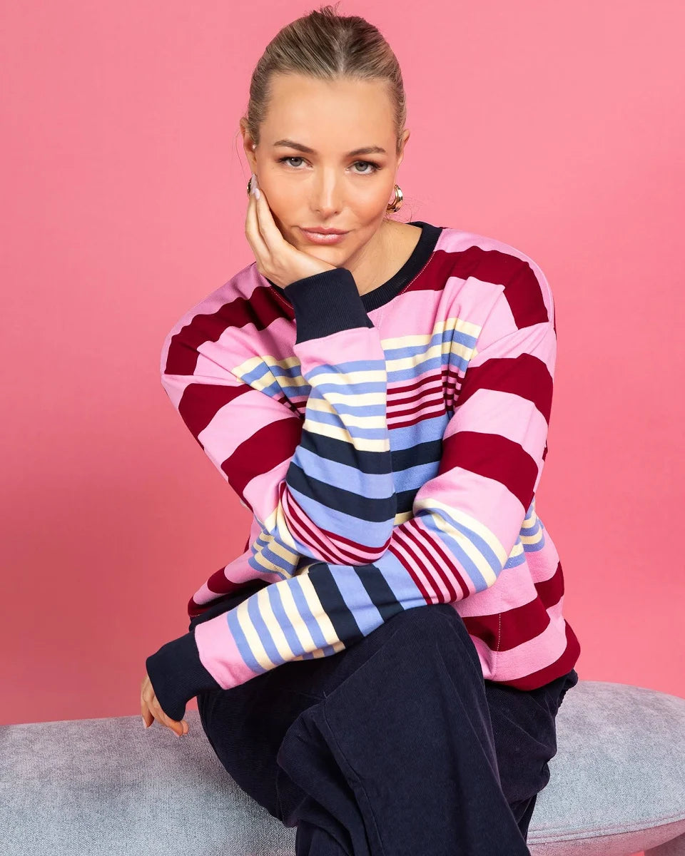Elm Alva Stripe Crew