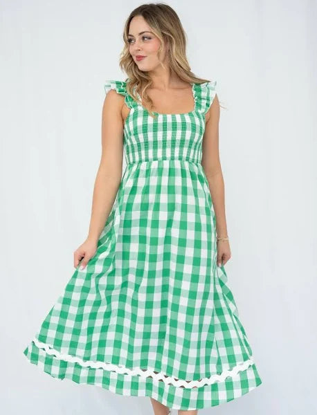 Fria Gingham Dress